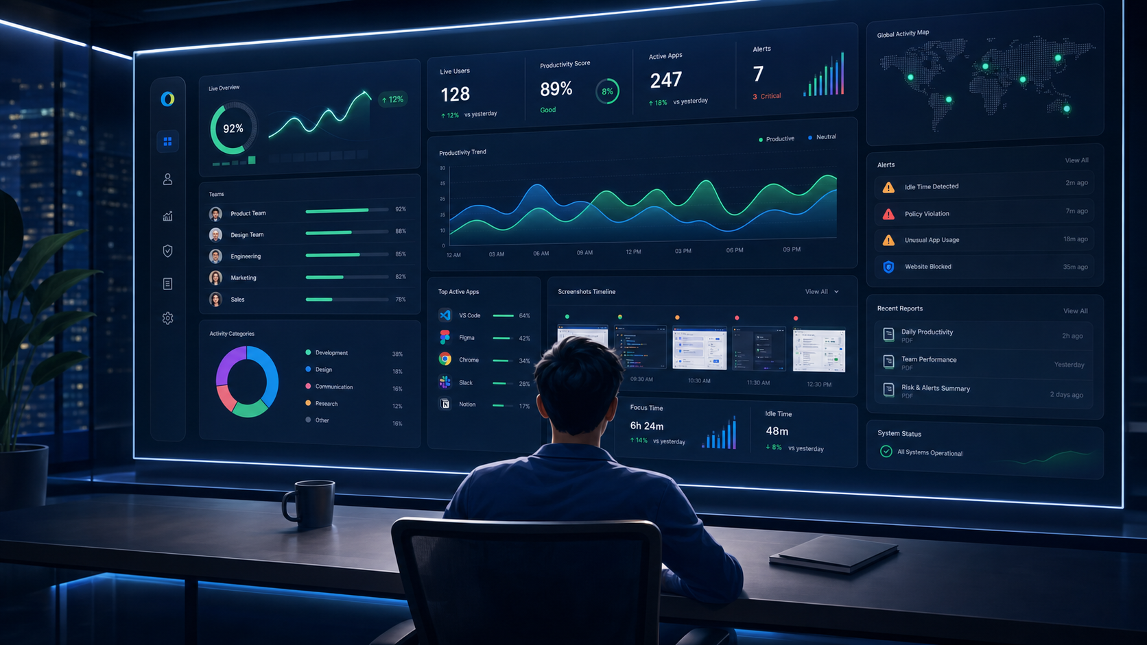 Onzup partner success dashboard view